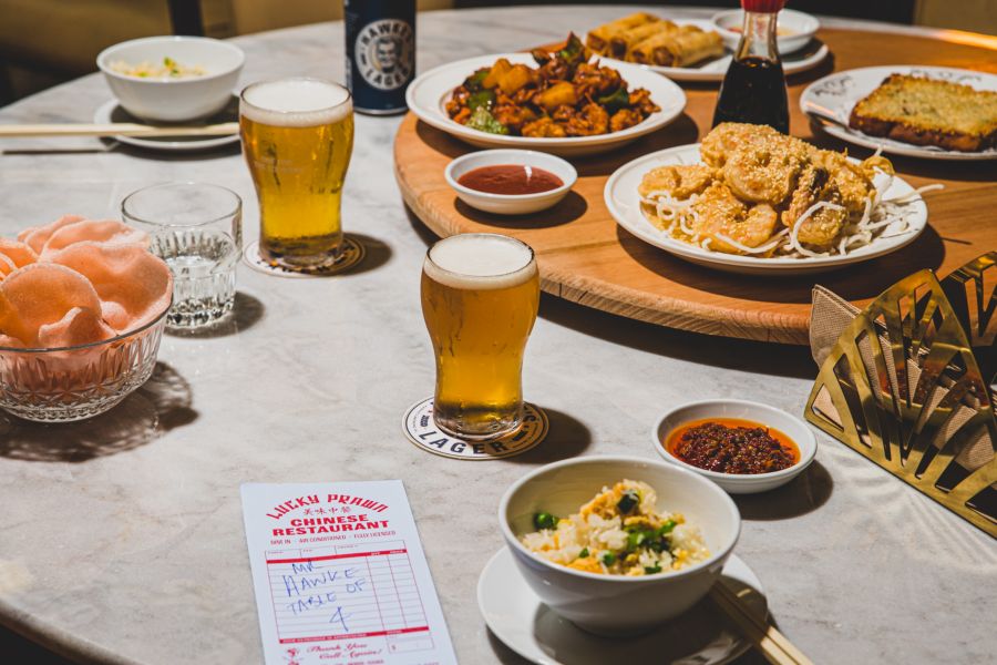 A spread at the Bob Hawke Beer & Leisure Centre in Sydney 