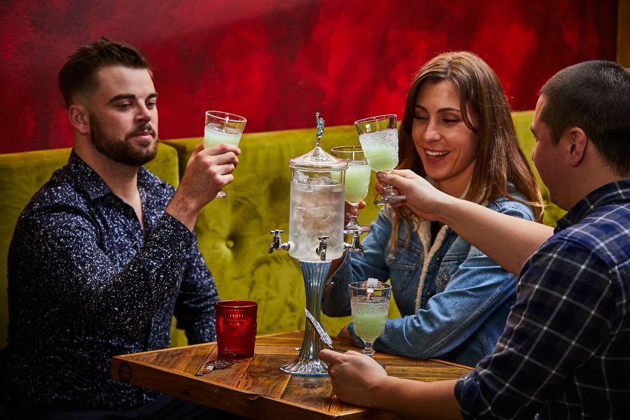 casual outing at papa gedes bar