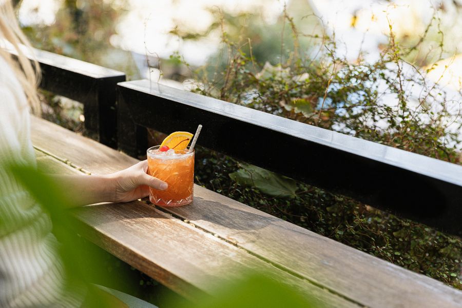 A cocktail at Arbory in Melbourne's CBD