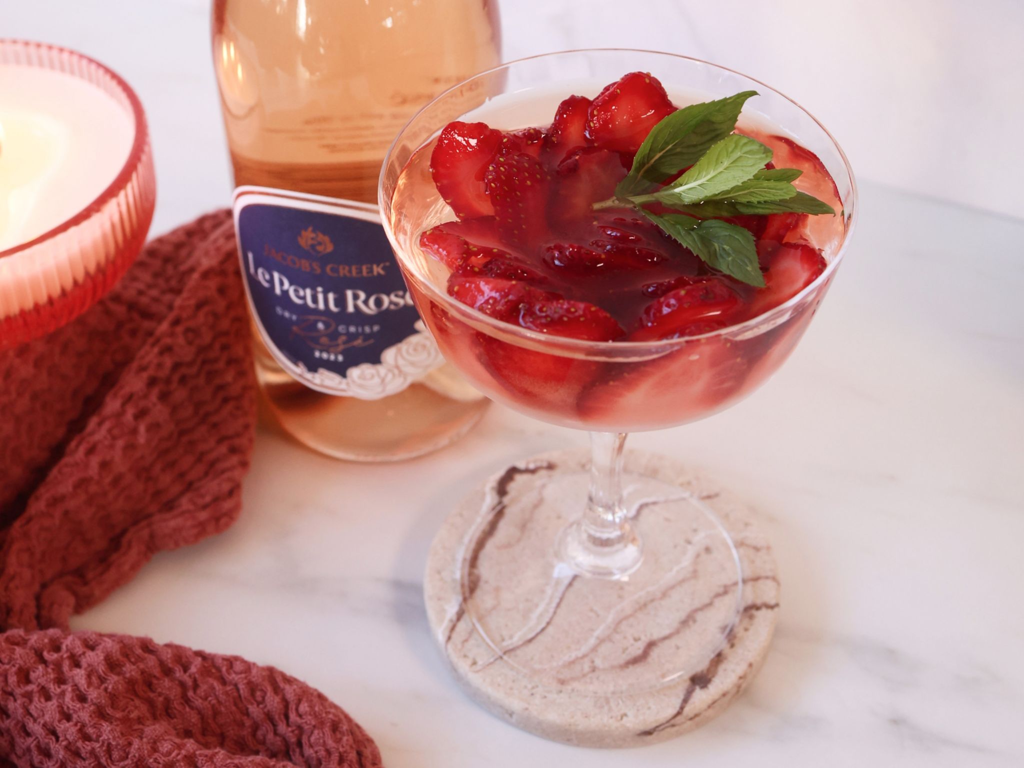Frozen Strawberry Roses Recipe to Enhance Your Rosé Drink | BWS
