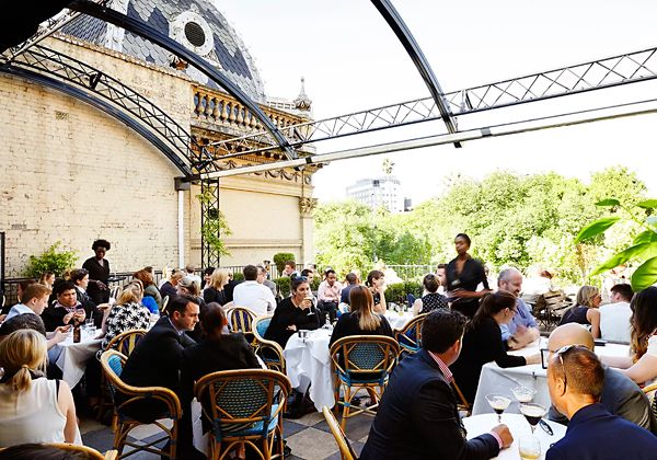  Get your vitamin D and treat yourself to a drink at these 18 bars and restaurants. 
