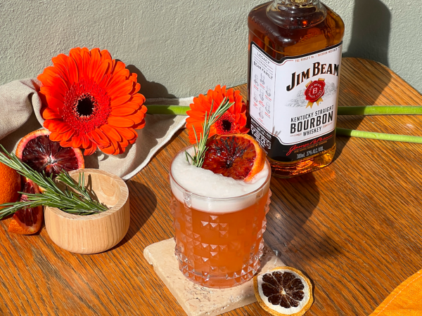 Brûlée Blood Orange Bourbon Sour
