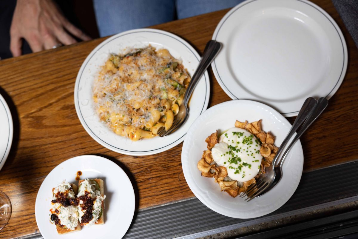 Plates of food at Dear Saint Eloise