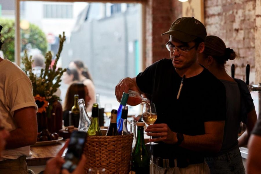 At the bar at Don's Prahran in Melbourne