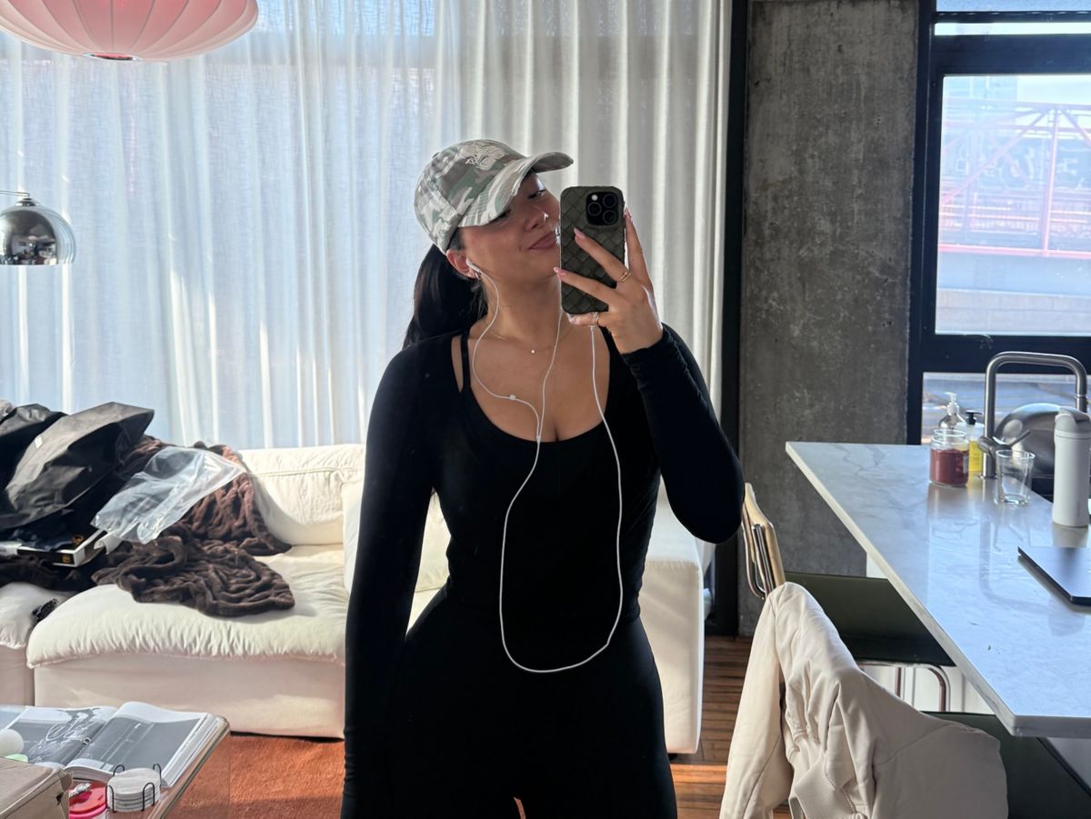 Caitlin Emiko in her NYC apartment