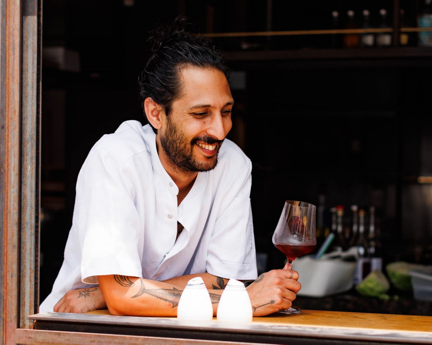 Melbourne restaurateur Mischa Tropp at his venue Toddy Shop