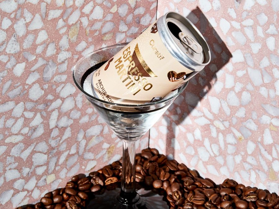Curatif Archie Rose Espresso Martini cans