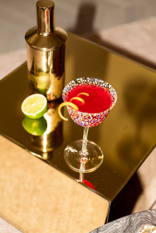 A Zero*% Cosmopolitan with a cocktail shaker. 