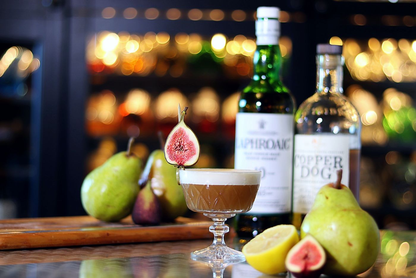 Fig and Pear Whisky Sour 