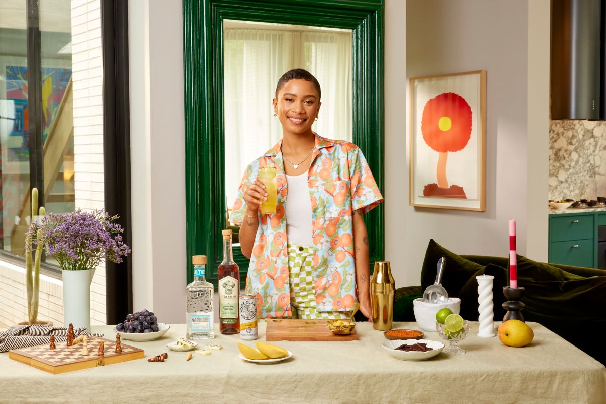 Sunset Cooler Cocktail Recipe By Aurelia St Clair (Spicy & Fruity Easy