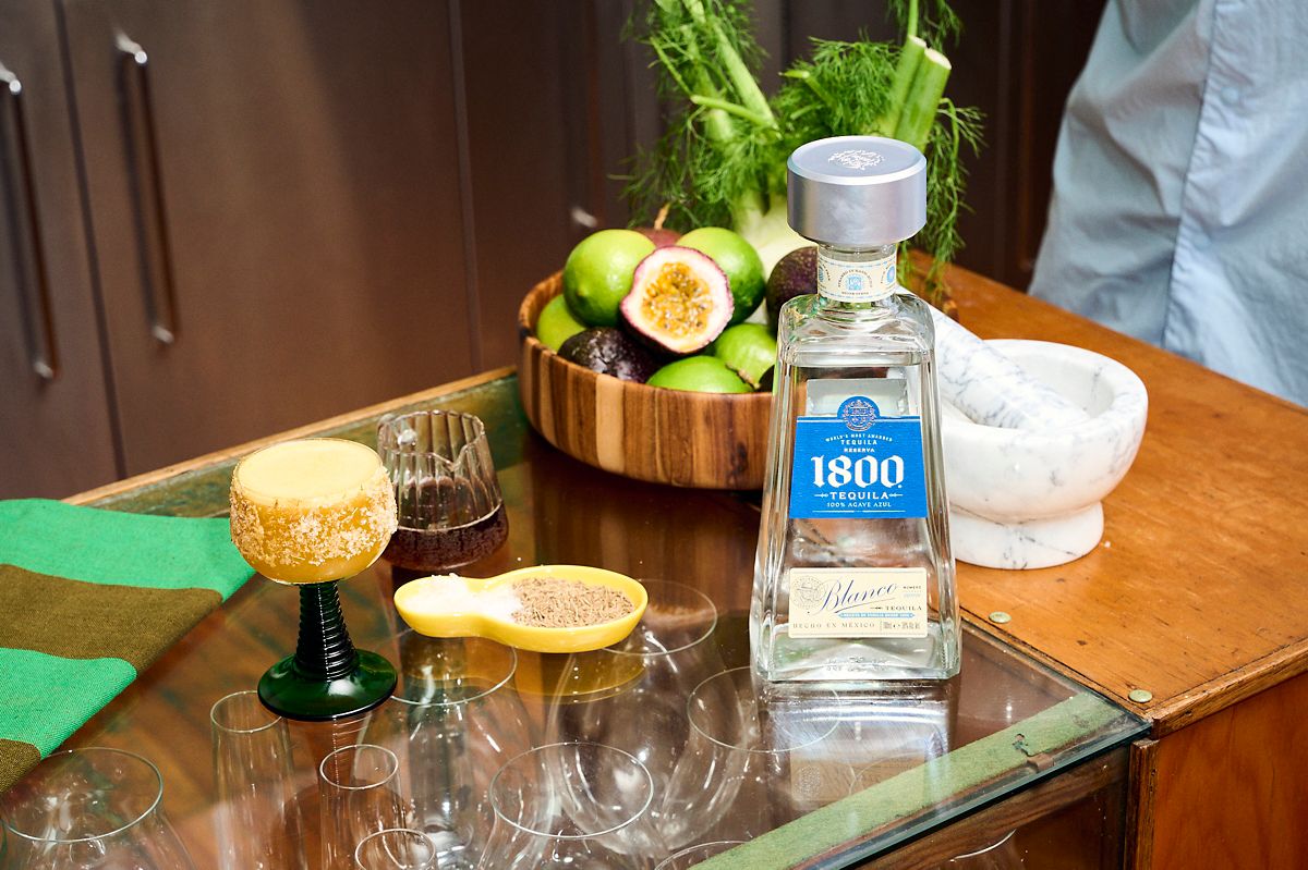 The Passionfruit & Fennel Margarita with 1800 Blanco Tequila