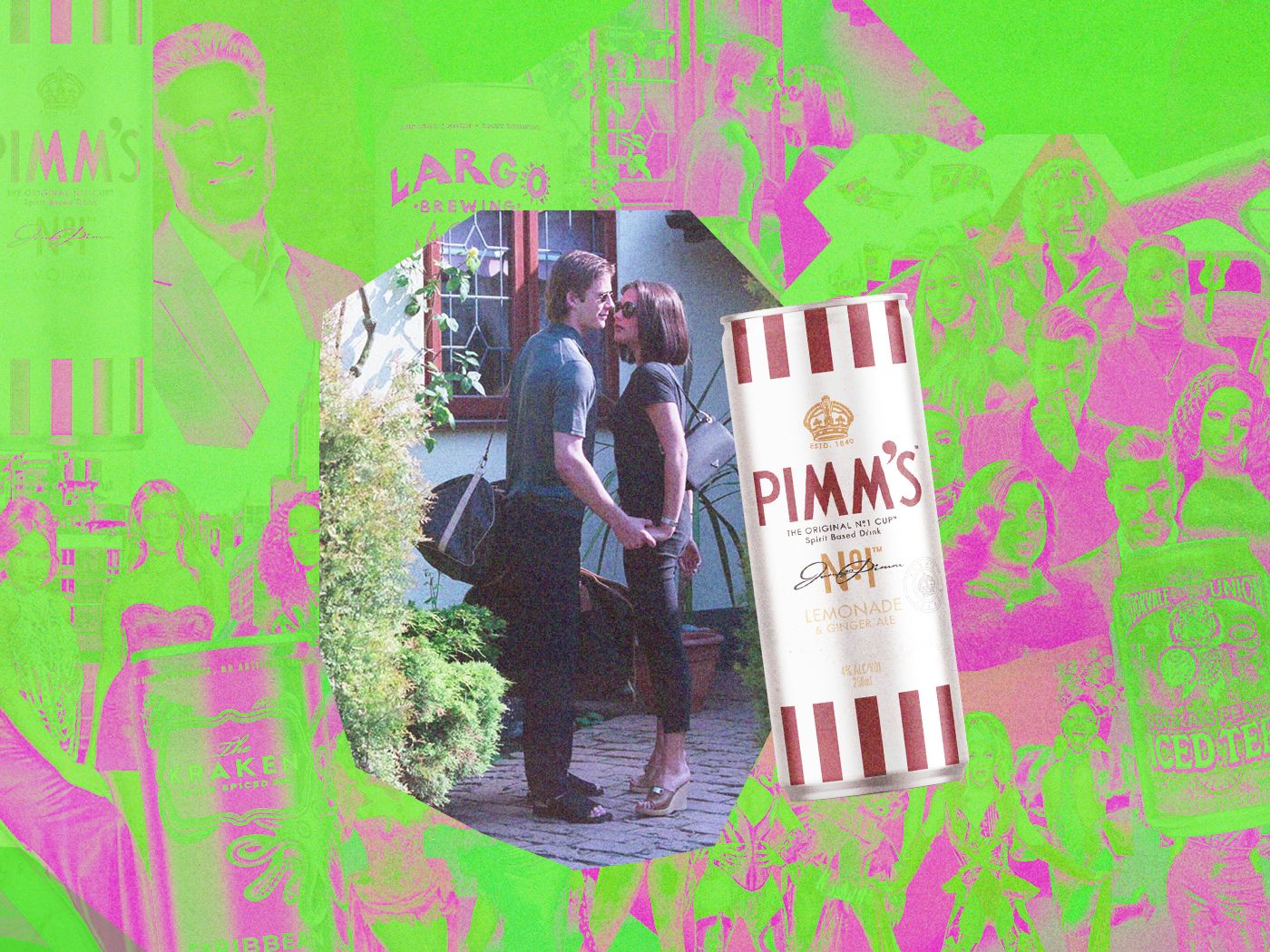 The Beckhams and the Pimm's Lemonade & Ginger Ale