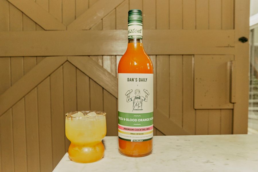 Yuzu & Blood Orange Sour using the Mr. Consistent x Dan's Daily mixer 