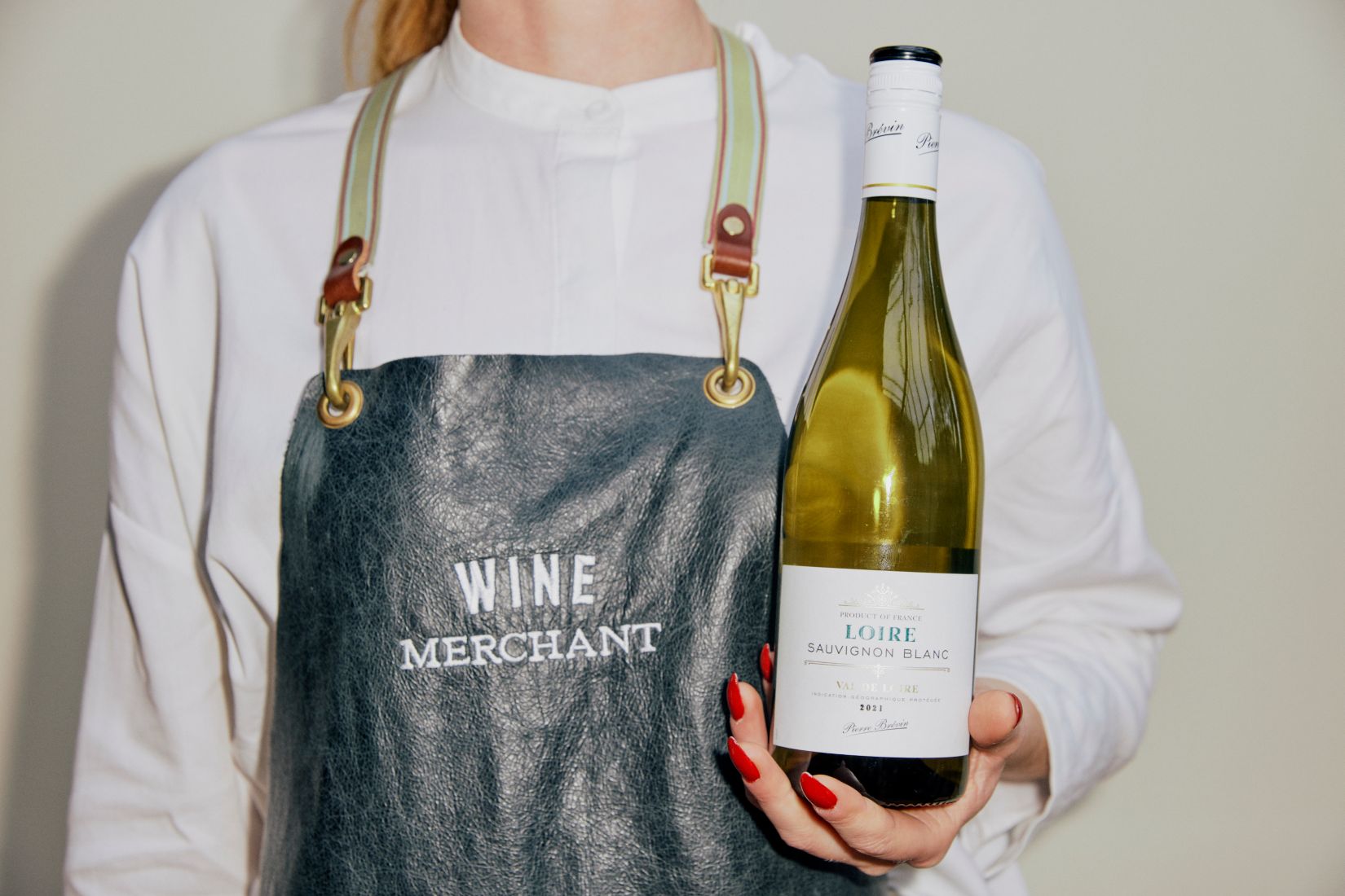 Bottle and glass of Pierre Brevin Loire Sauvignon Blanc