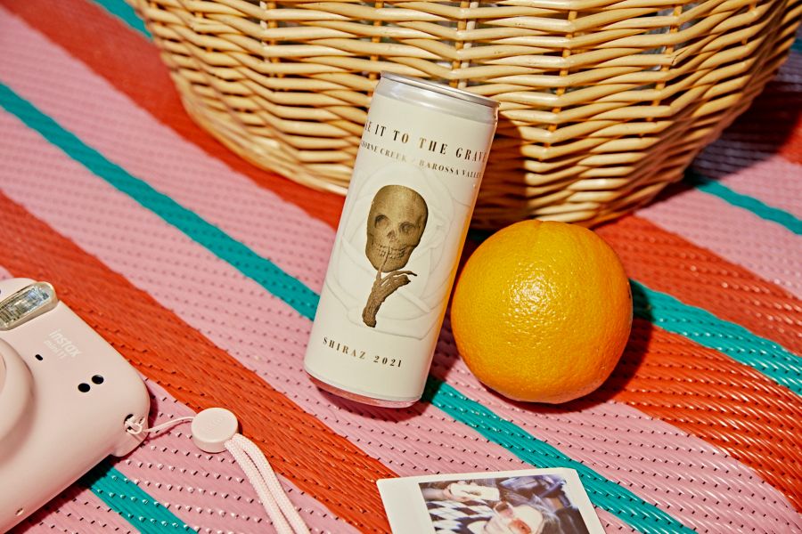 Take It To The Grave Shiraz in a can