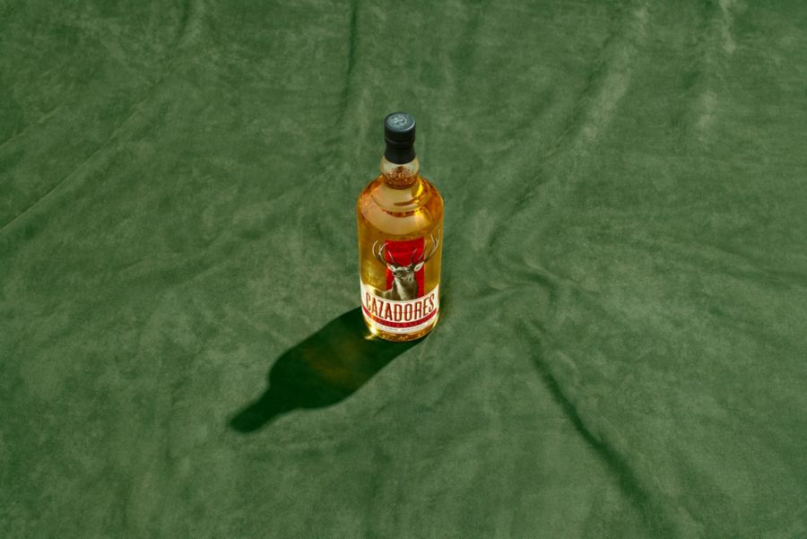A bottle of Cazadores Anejo Tequila