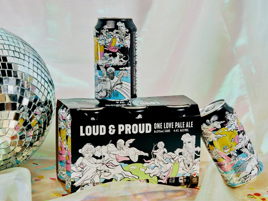 Loud and Proud One Love Pale Ale cans
