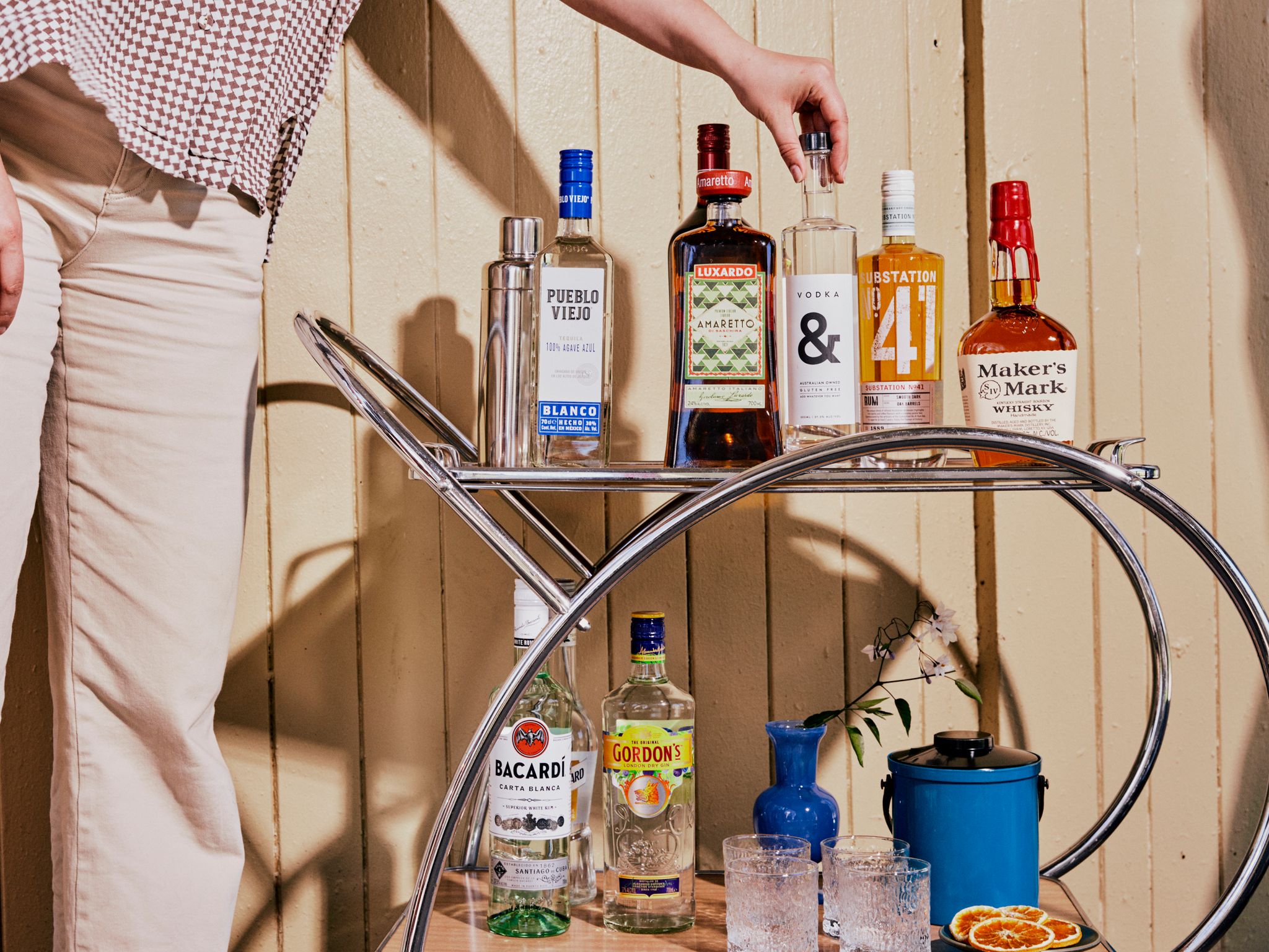 How To Stock A Bar Cart In