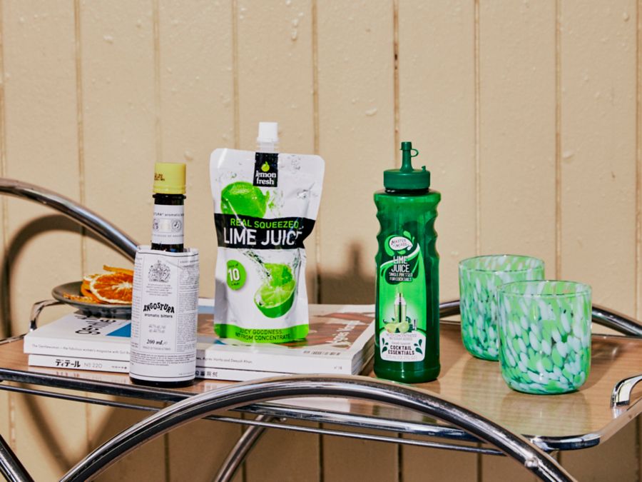 Angostura Bitters, lime juice 