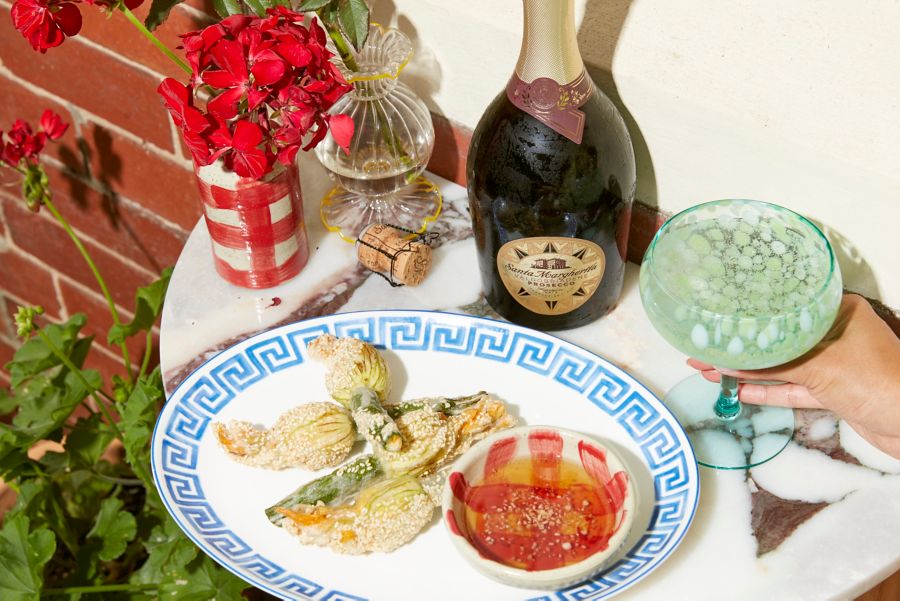 Prawn Stuffed Zucchini Flowers by Jessica Nguyen