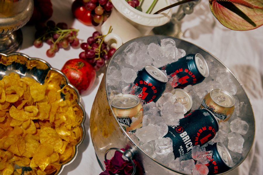 Beers on ice at an engagement party