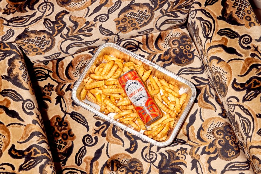 A citrus can of Billson’s Sunset Fizz