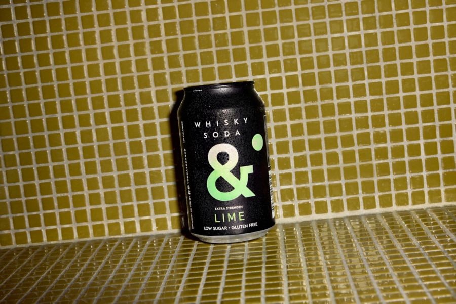 A can of Ampersand Projects Whisky & Soda Lime