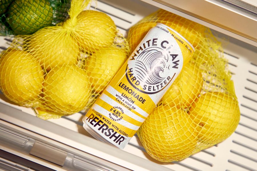 A refreshing can of White Claw REFRSHR Lemonade Limón