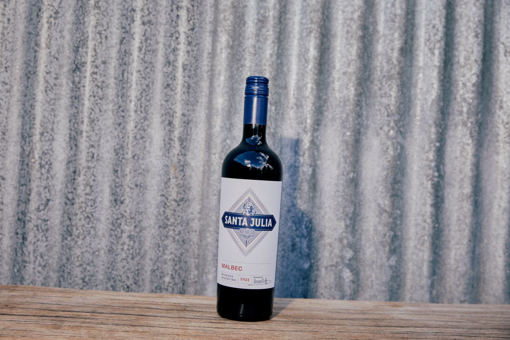 Try the Santa Julia Malbec, a dry and medium bodied wine with a roasted turkey.