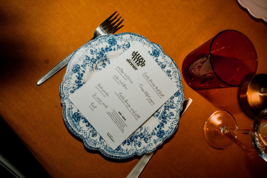 A place setting at the recent Lucky Dragon Supper Club
