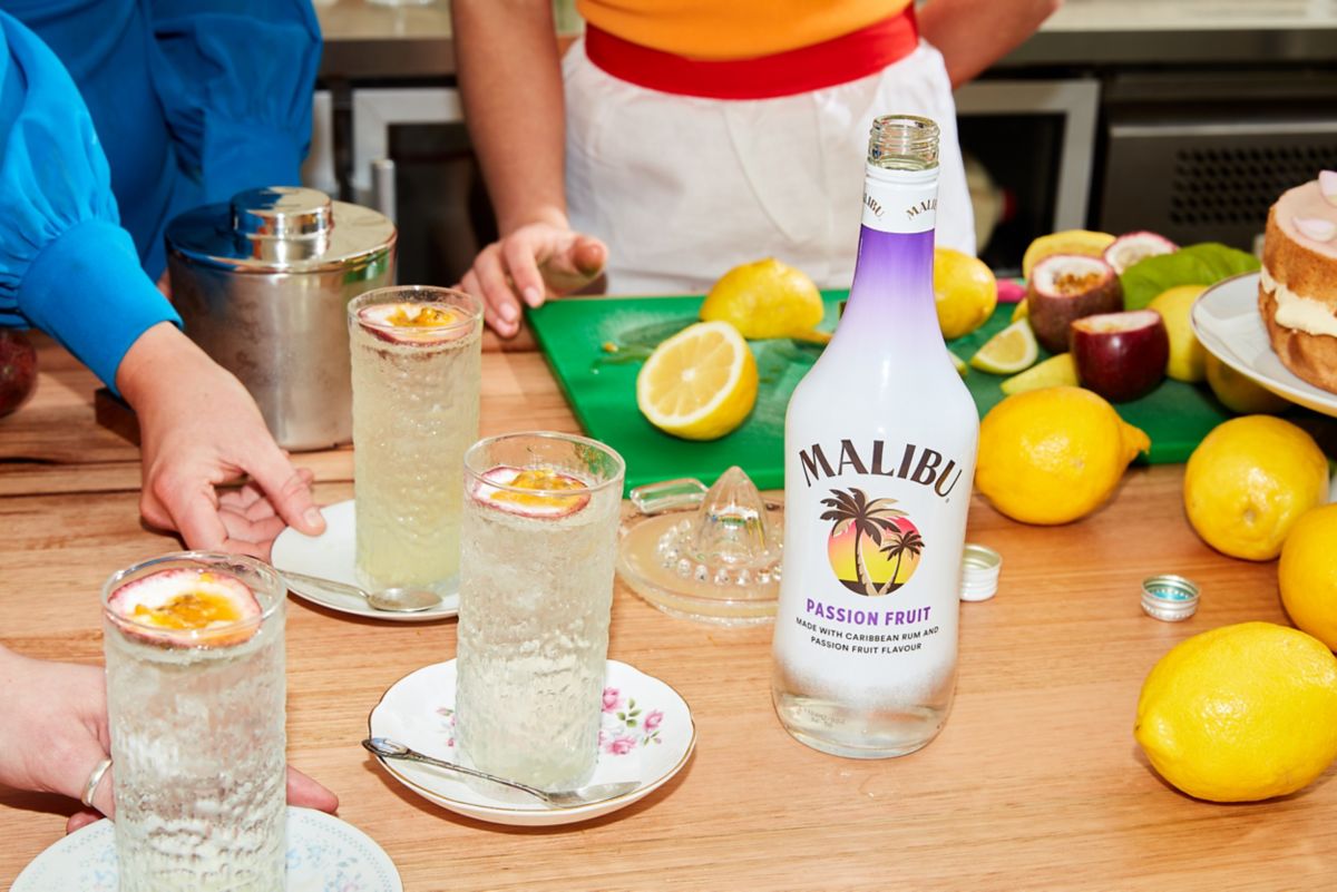 Malibu passionfruit cocktail