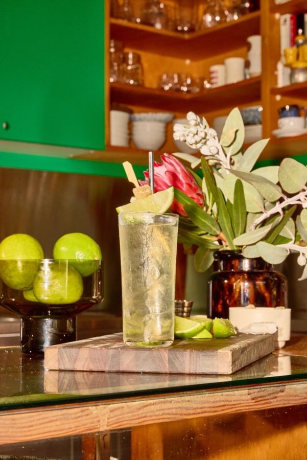 A glass of Chamomile Mule Cocktail