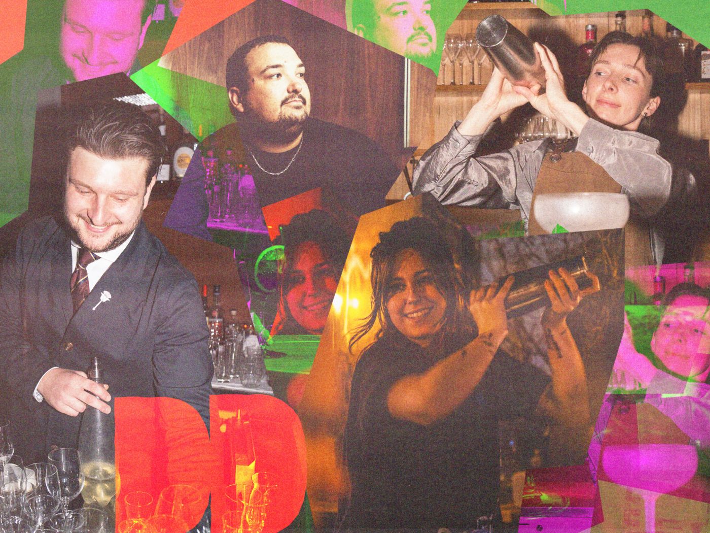 Four of Australia's best bartenders making cocktails 