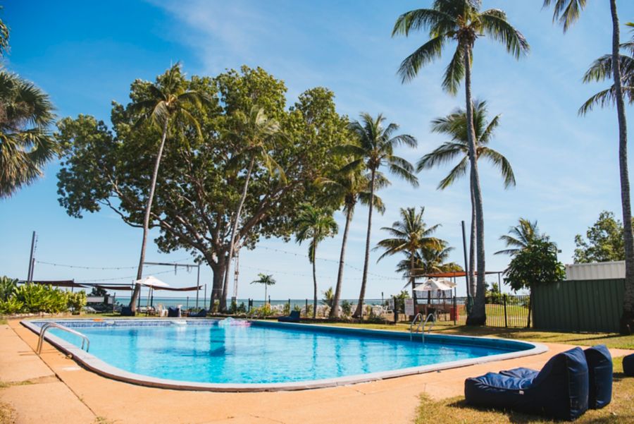 Darwin Ski Club's swimming pool by the sea