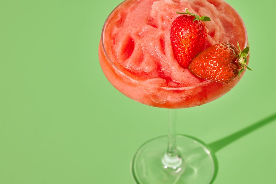 The Frozen Strawberry Daiquiri is one of the fruitiest, most refreshing cocktails
