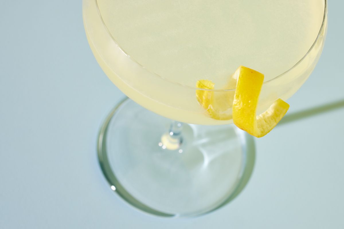 Looking at the top of the Corpse Reviver No.2 cocktail