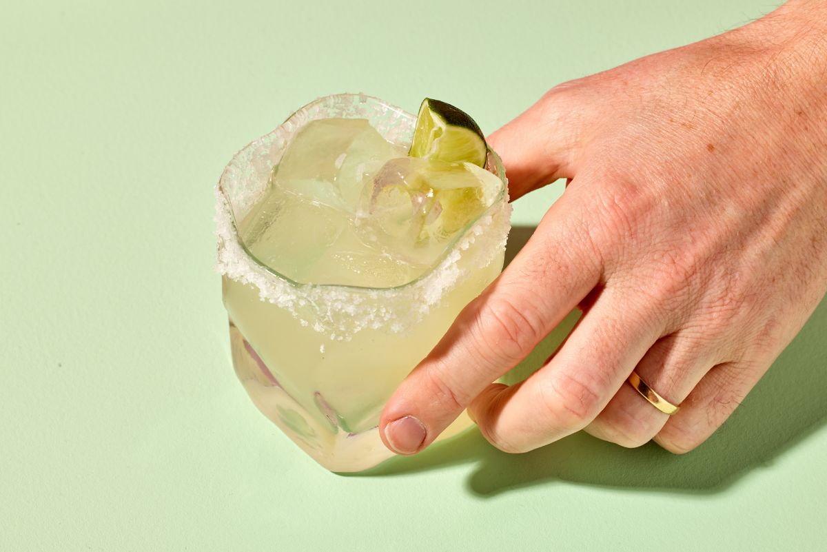 A Zero% Margarita mocktail