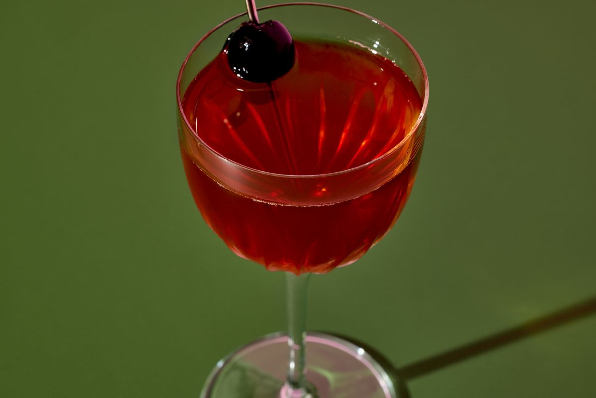 Clos up image of the Brooklyn cocktail