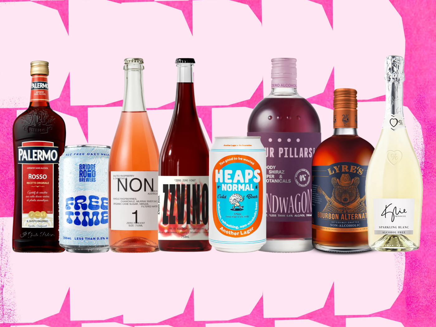 A line-up of the best non-alcoholic drinks for Febfast 