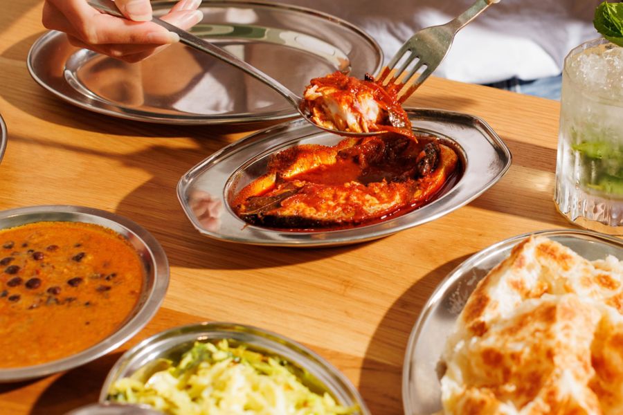 A selection of south Indian dishes at Toddy Shop in Melbourne 