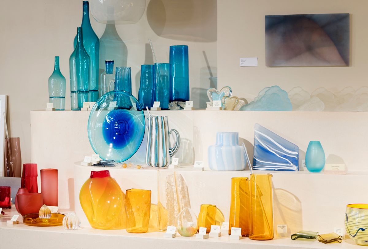 Glassworks on display at Canberra Glassworks