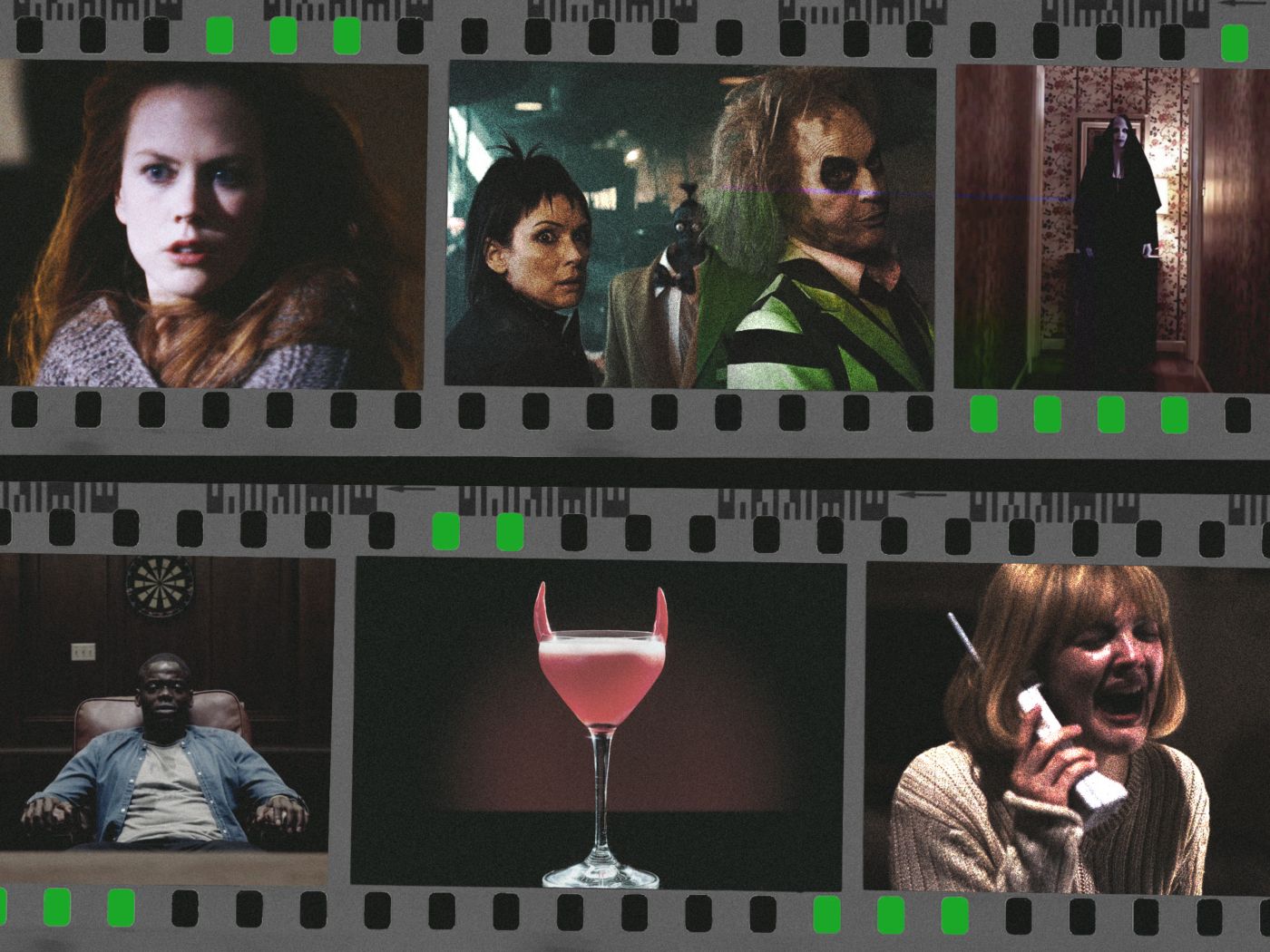 Scenes from various Halloween films