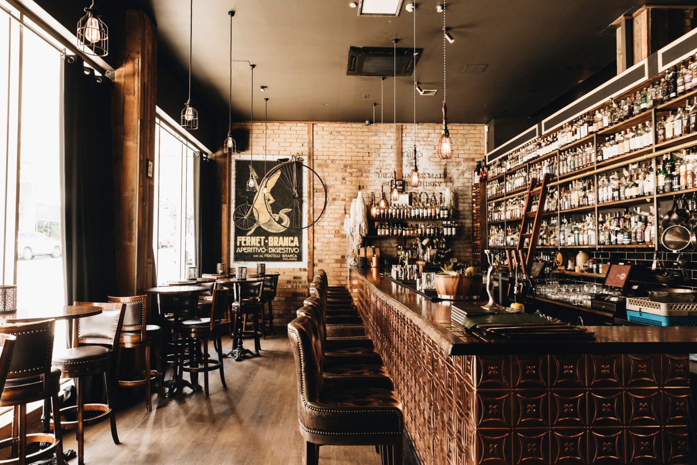 The impressive spirits collection at Cobbler in Brisbane