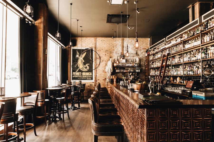 The impressive whisky collection at Cobbler in Brisbane
