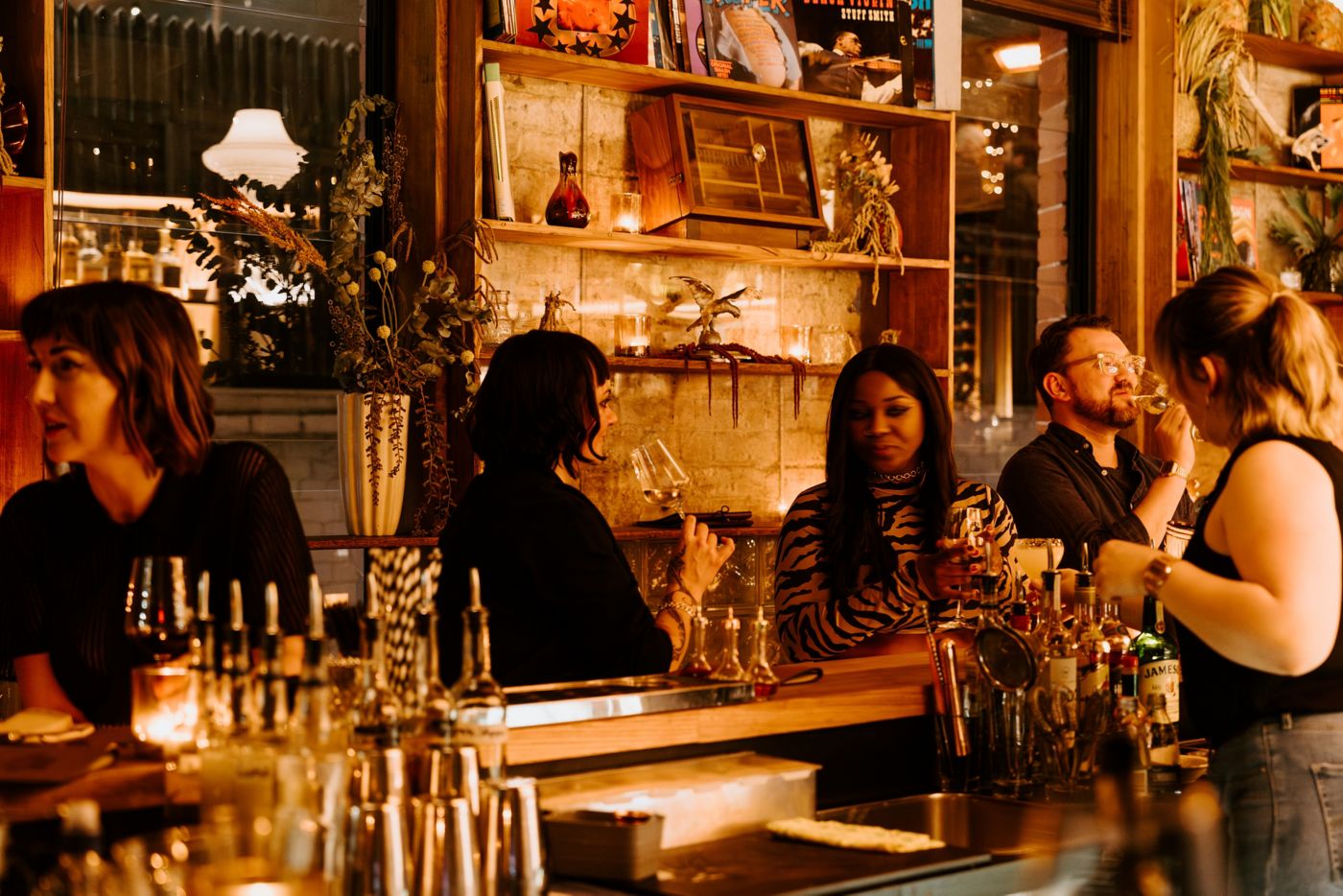 At the bar at Aster in Melbourne's CBD
