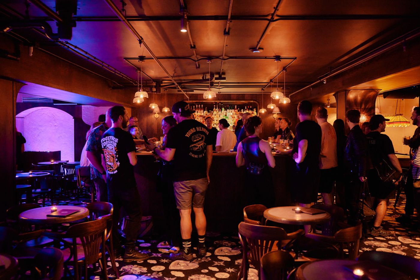 At the bar inside Sydney's Pleasure Club