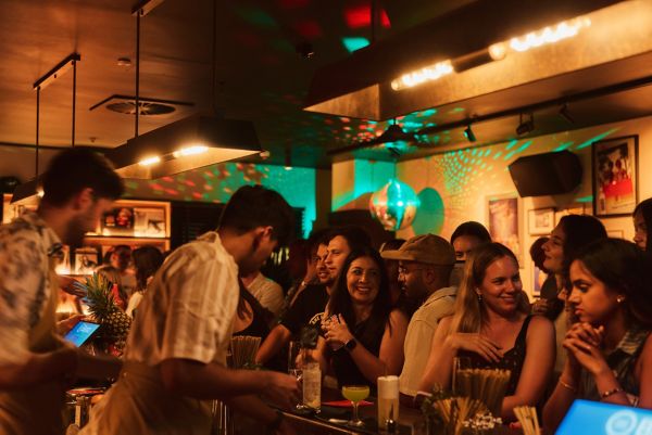  Japanese Slippers and spring rolls, Daiquiris and satays – the 1980s share-house vibes are strong at this Redfern newcomer, making it a perfect spot for time-warp drinks with mates. 
