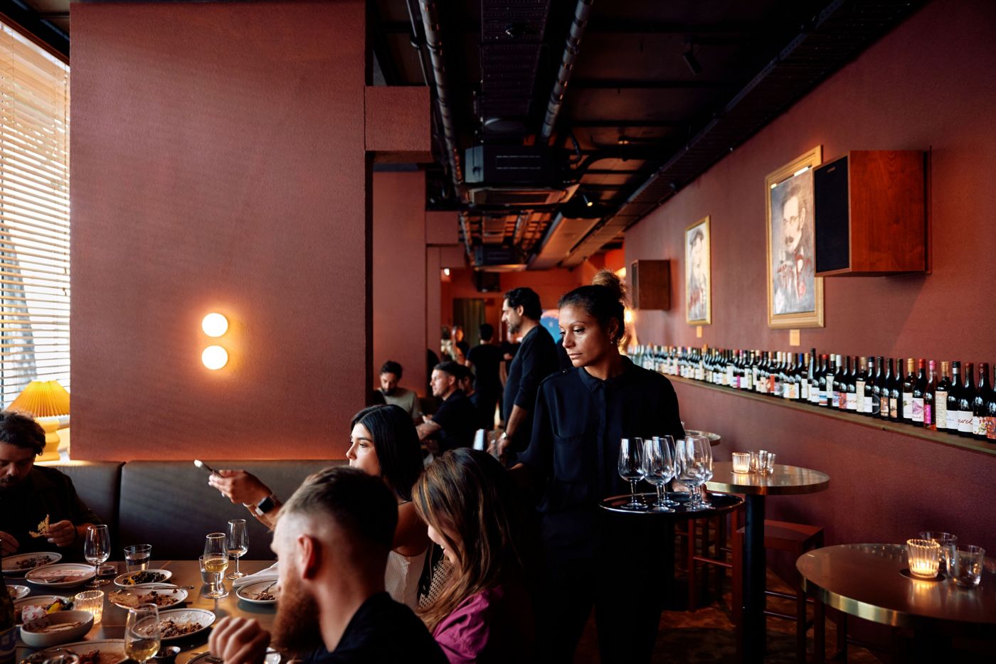 A busy scene inside Busby's in Sydney