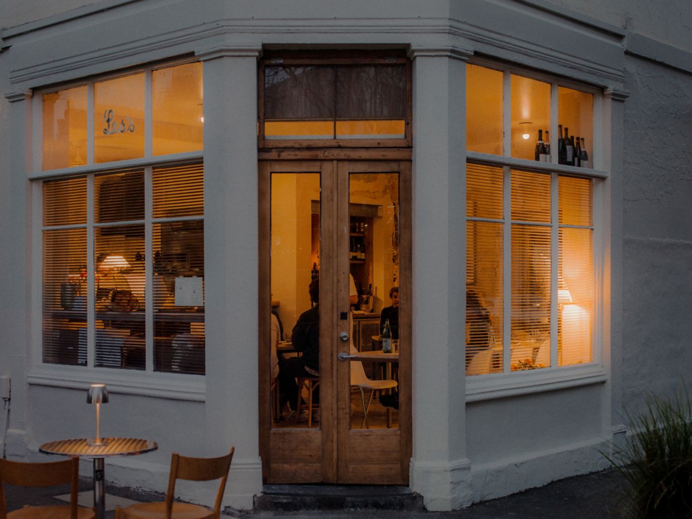 The entrance to wine bar Carnation Canteen in Melbourne's Fitzroy