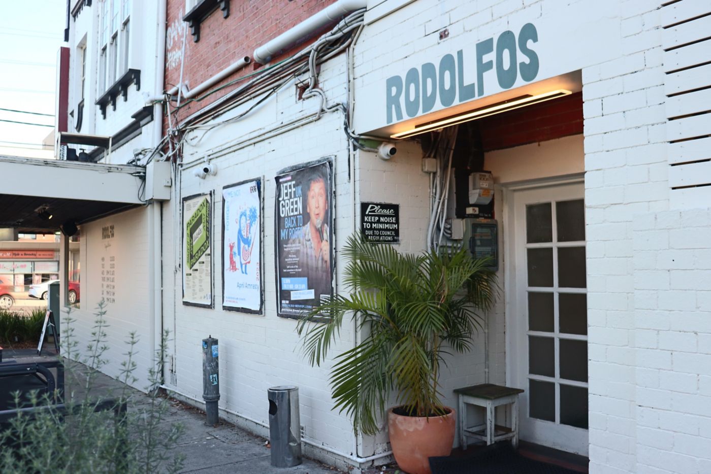 Entrance to Rodolfo's in Melbourne